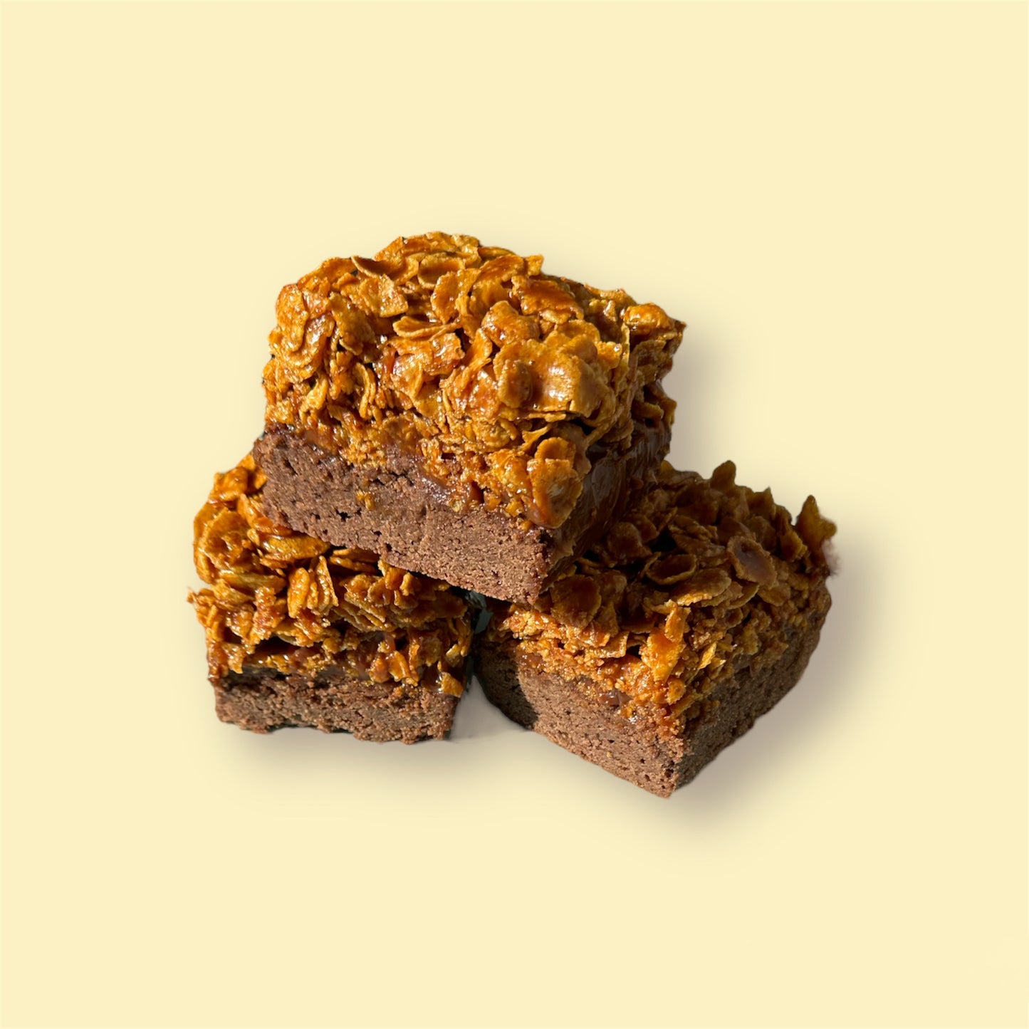 Caramel Cornflake Brownie